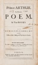 Blackmore (Richard) Prince Arthur. An Heroick Poem. In Ten Books, third edition, for Awnsham and …