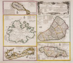 West Indies.- Various cartographers (18th and 19th century) Collection of over 40 maps of the West …