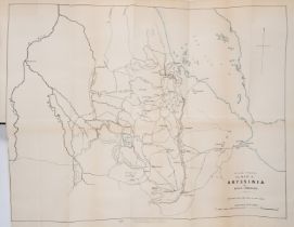 Africa.- Routes in Abyssinia, 1867.