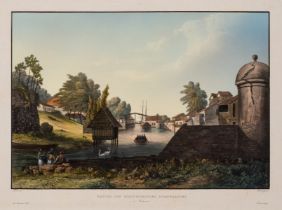 Malaysia & South East Asia.- Collection of over 40 views and maps, engravings and lithographs, …