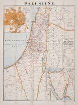 Middle East.- Nicohosoff (Alexander) Palestine, lithograph, [c.1942]; together with 4 folding maps …