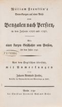 Persia.- Francklin (William) Bemerkungen auf einer Reise von Bengalen nach Persien, in den Jahren …