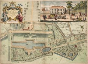 Surrey.- Rocque (John) A Plan of the Garden & House of the Rt. Honourable ye. Earl of Lincoln at …