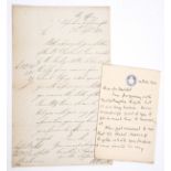 Dorset.- George III (King) Letter signed "George R" to his son Frederick Duke of York, 1804, "I …