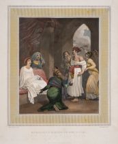 Arabian Nights.- Daniell (William) Seventeen folio illustrations to the Arabian Nights after …