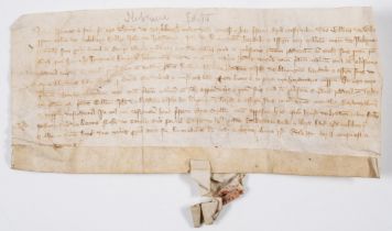 Somerset, Isle Brewers village.- Charter, grant by Thomas de Marleberge [Marlborough], knight, to …