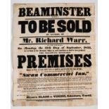 Dorset, Beaminster.- Collection of papers relating to Beaminster, manuscript and printed, 1855 - …