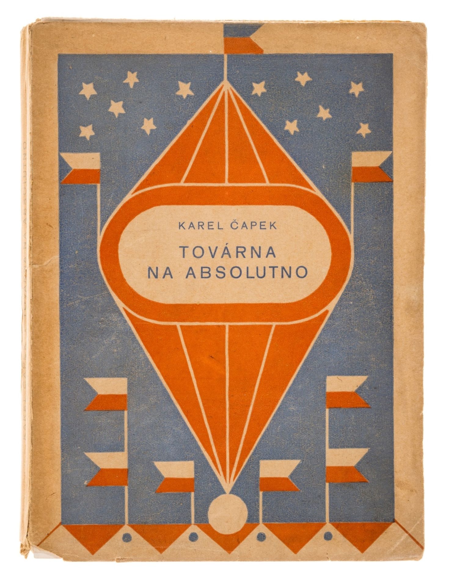 Čapek (Karel) Továrna na absolutno [The Absolute at Large], first edition, Brno, Polygrafie, 1922.