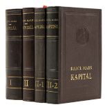 Marx (Karl) Kapital, 3 vol. in 4, first Slovakian edition, Bratislava, 1955-56-58.