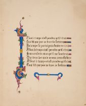 Decoration and Ornament.- Froissart (Jean) Il faut le temps ainsi prendre qu'il vient, illuminated …