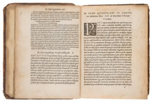 Quintilianus (Marcus Fabius) De institutione oratoria ad Marcellum Victorium libri XII, Paris, …