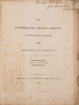 [Sayers (James)] The Foundling-Chapel Brawl, a Non-Heroic Ballad, signed presentation inscription …