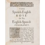 [Du Val (Michael)] Rosa Hispani-Anglica seu Malum Punicum Angl'Hispanicum [Spanish-English rose, …