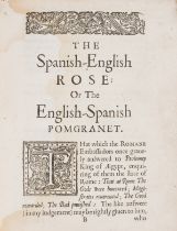 [Du Val (Michael)] Rosa Hispani-Anglica seu Malum Punicum Angl'Hispanicum [Spanish-English rose, …