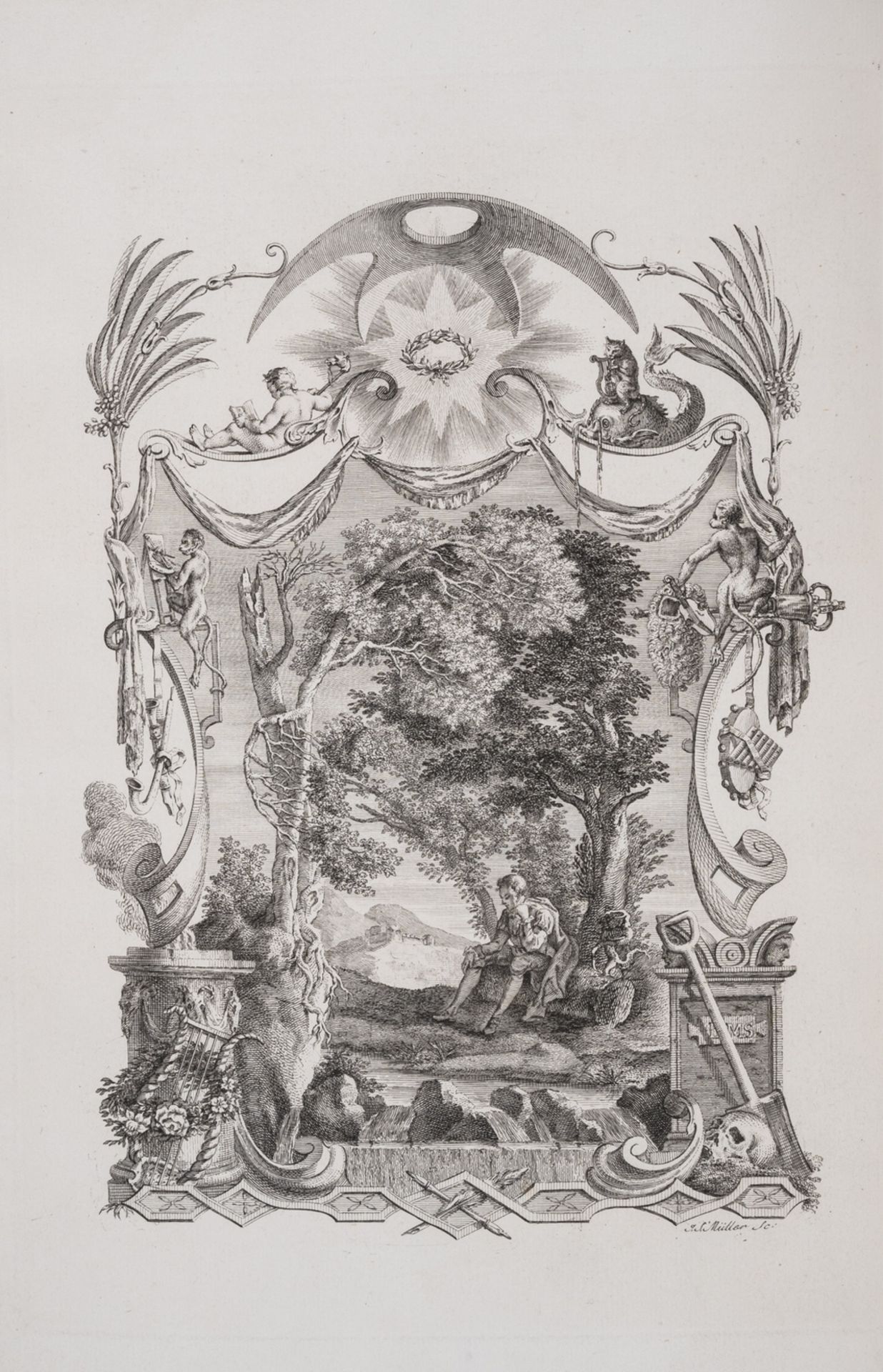 Gray (Thomas) Designs by Mr. Bentley for Six Poems, first edition, for R. Dodsley, 1753. - Bild 2 aus 2