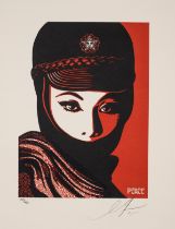 Shepard Fairey (b.1970) Mujer Fatale Letterpress