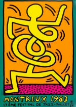 Keith Haring (1958-1990) Montreux 1983 Green (Döring & Osten 9)