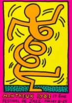 Keith Haring (1958-1990) Montreux 1983 Pink (Döring & Osten 9)