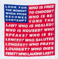 Barbara Kruger (b.1945) Untitled (Flag)