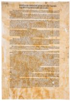 Incunable Broadside.- Innocent VIII, Pope. Articuli abbreviati indulgentiarum Iubilaei et …