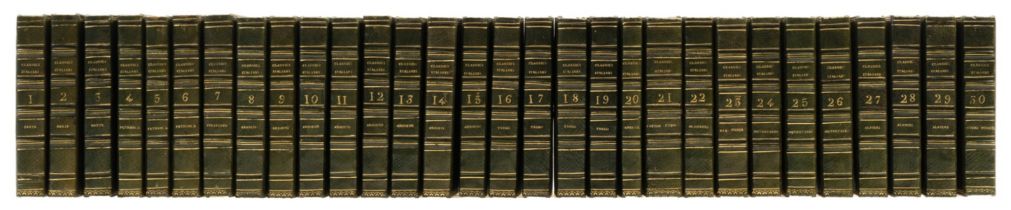 Italian poets.- Bottura (A., editor) Biblioteca Poetica Italiana, 30 vol, Paris, Lefevre, 1820-22