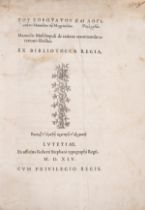 Moschopoulos (Manuel) De Ratione examinandae orationis libellus [graece], first edition, Greek …