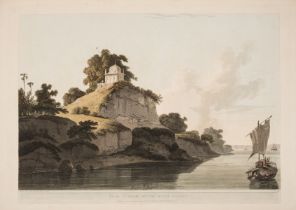 Daniell (Thomas) Near Currah, on the River Ganges, aquatint, 1796; together with Chevalpettore, …