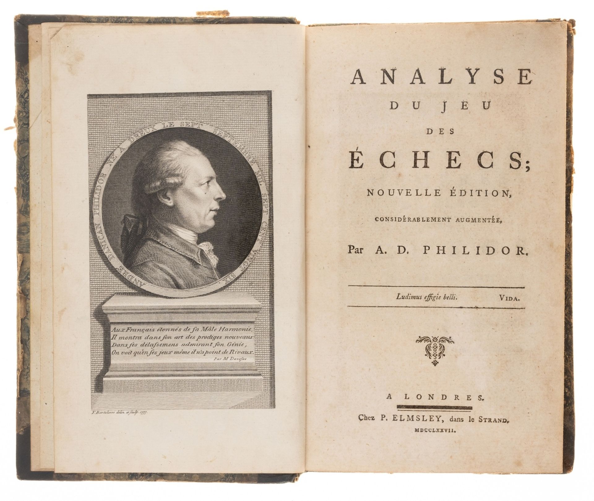 Chess.- Philidor (François-André Danican) Analyse du jeu des échecs, rare 'Nouvelle édition, …