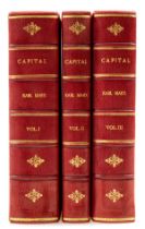 Marx (Karl) Capital, A Critique of Political Economy, 3 vol., edited Friedrich Engels, Chicago, …