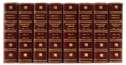 Churchill (Sir Winston Spencer) His Complete Speeches 1897-1963, 8 vol., first collected edition, …