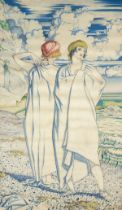 δ Albert Rutherston (1881-1953) Women on the Sea Shore