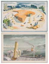 δ John Nash (1893-1977); Felix Kelly (1914-1994) Harvesting; Drifter and Paddle Steamers