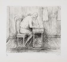 δ Henry Moore (1898-1986) Girl Doing Homework I (Cramer 326)