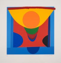δ Terry Frost (1915-2003) Malaga Blue and Orange (Kemp 181)