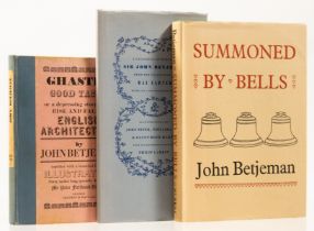 Betjeman (John) Summoned by Bells, first edition, limited edition signed by the author, 1960; and …