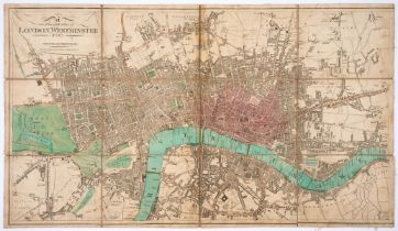 London.- Tegg (Thomas) A New Plan of the Cities of London, Westminster &c. &c., [...] with all the …