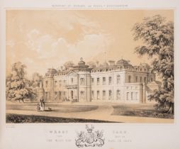 Bedfordshire.- [Mansions of England and Wales], 21 tinted lithographed plates, [1860] & others (10)