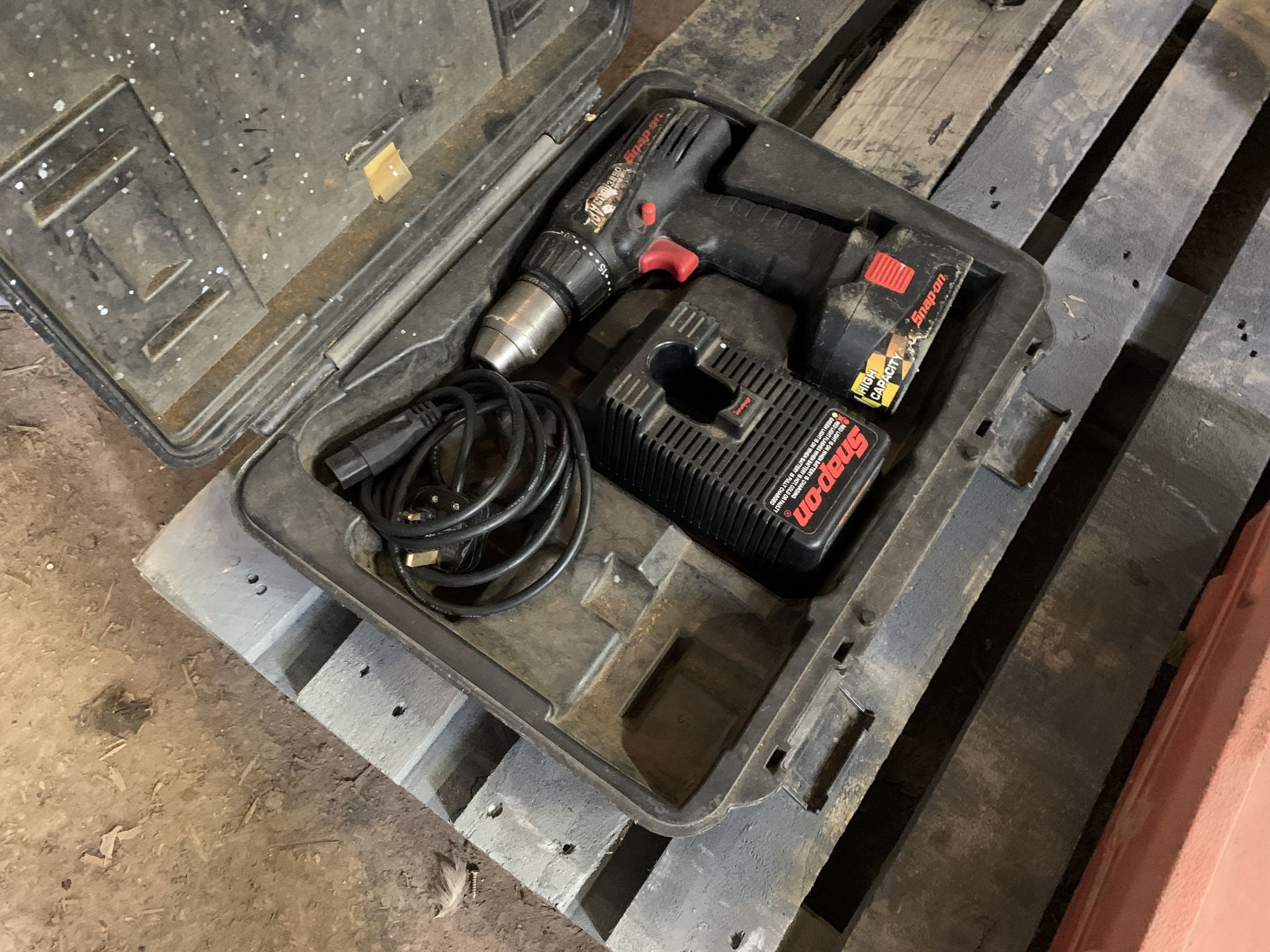 Snap-on battery drill