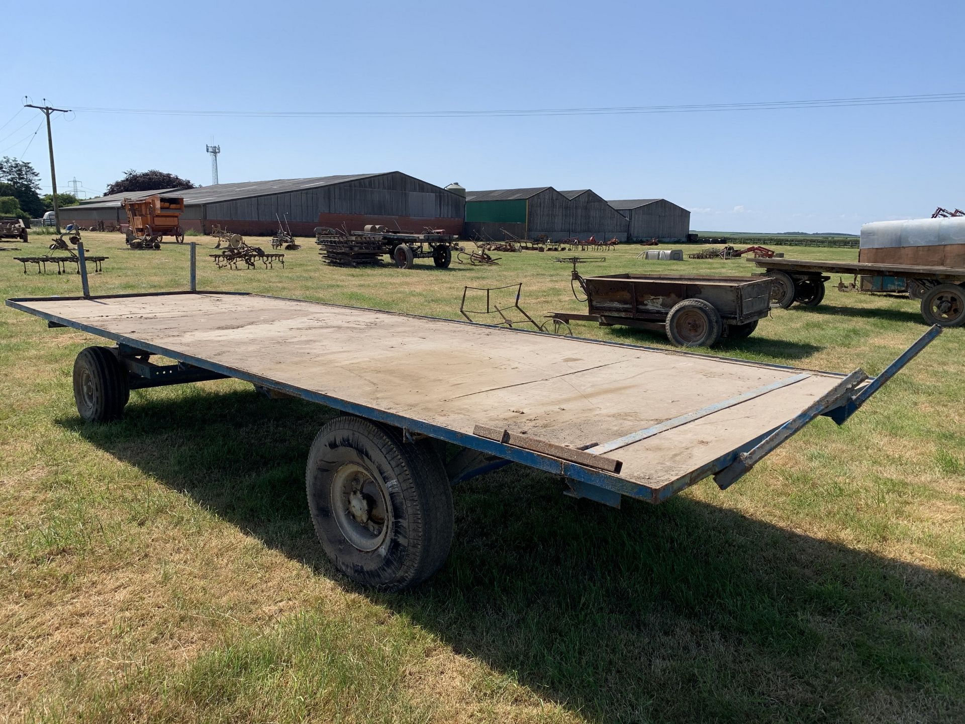 Bale trailer on rully - Image 3 of 3