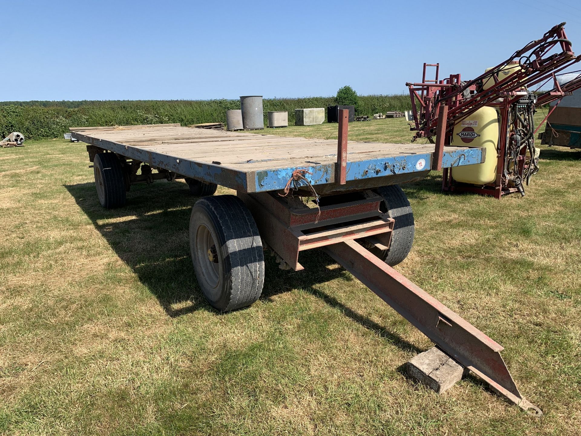 Artic bale trailer on dolly