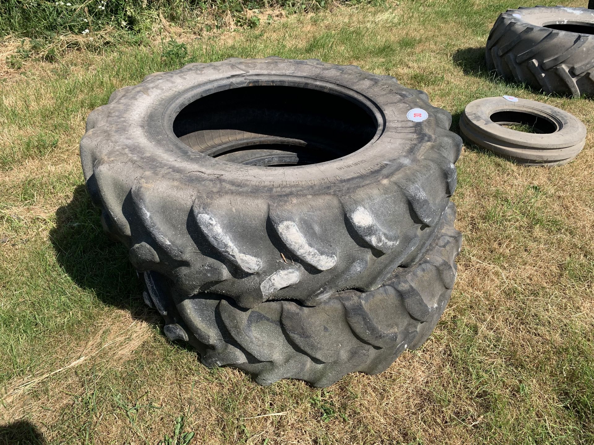Pair of Firestone 380/85R28 tyres