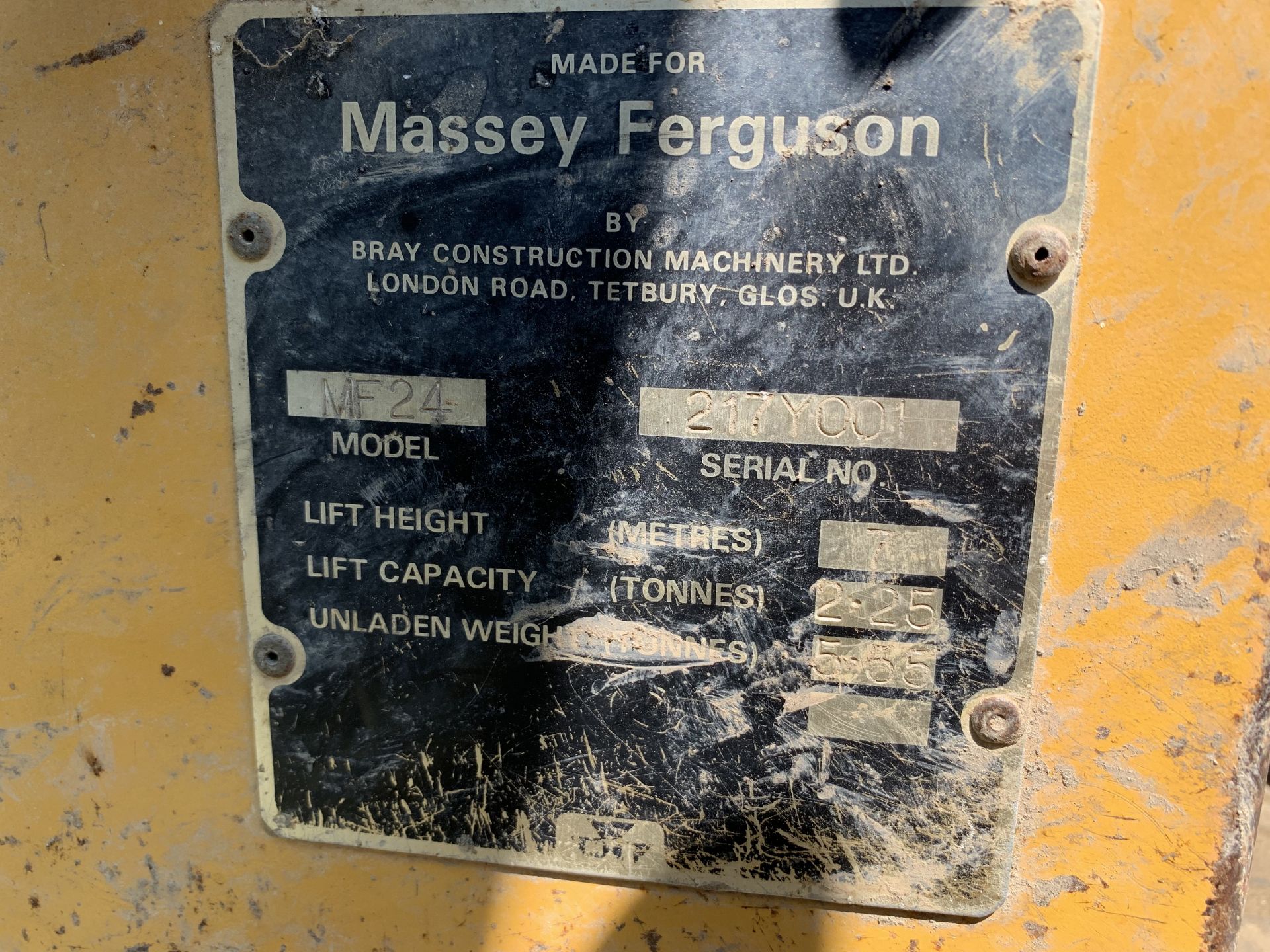 Massey Ferguson 24 telehandler, C667 OEG, 5842 hours, with grain bucket - Image 3 of 5