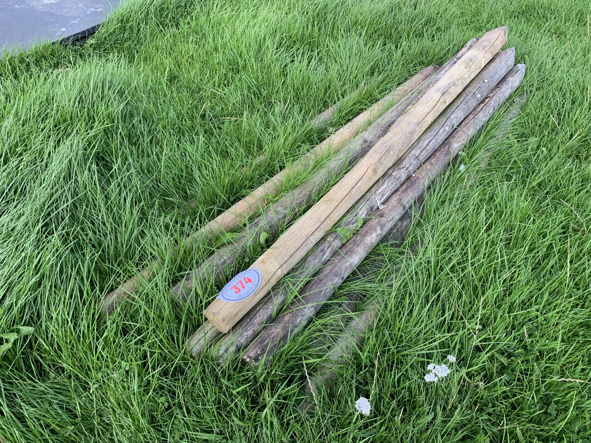 Heap of fence posts