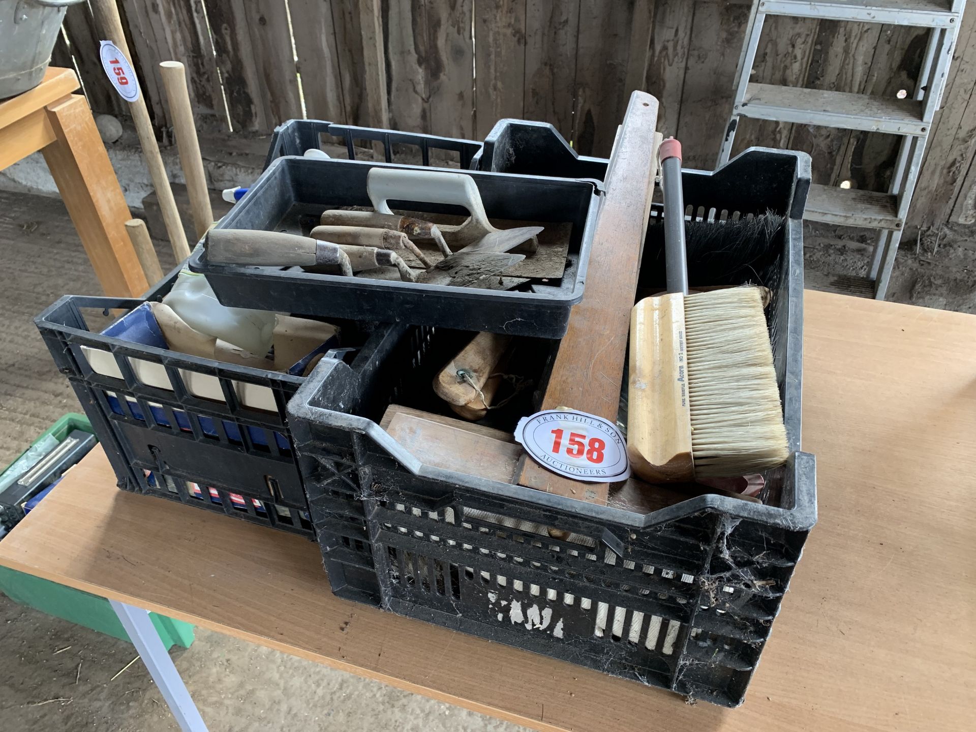3 boxes of decorating tools etc