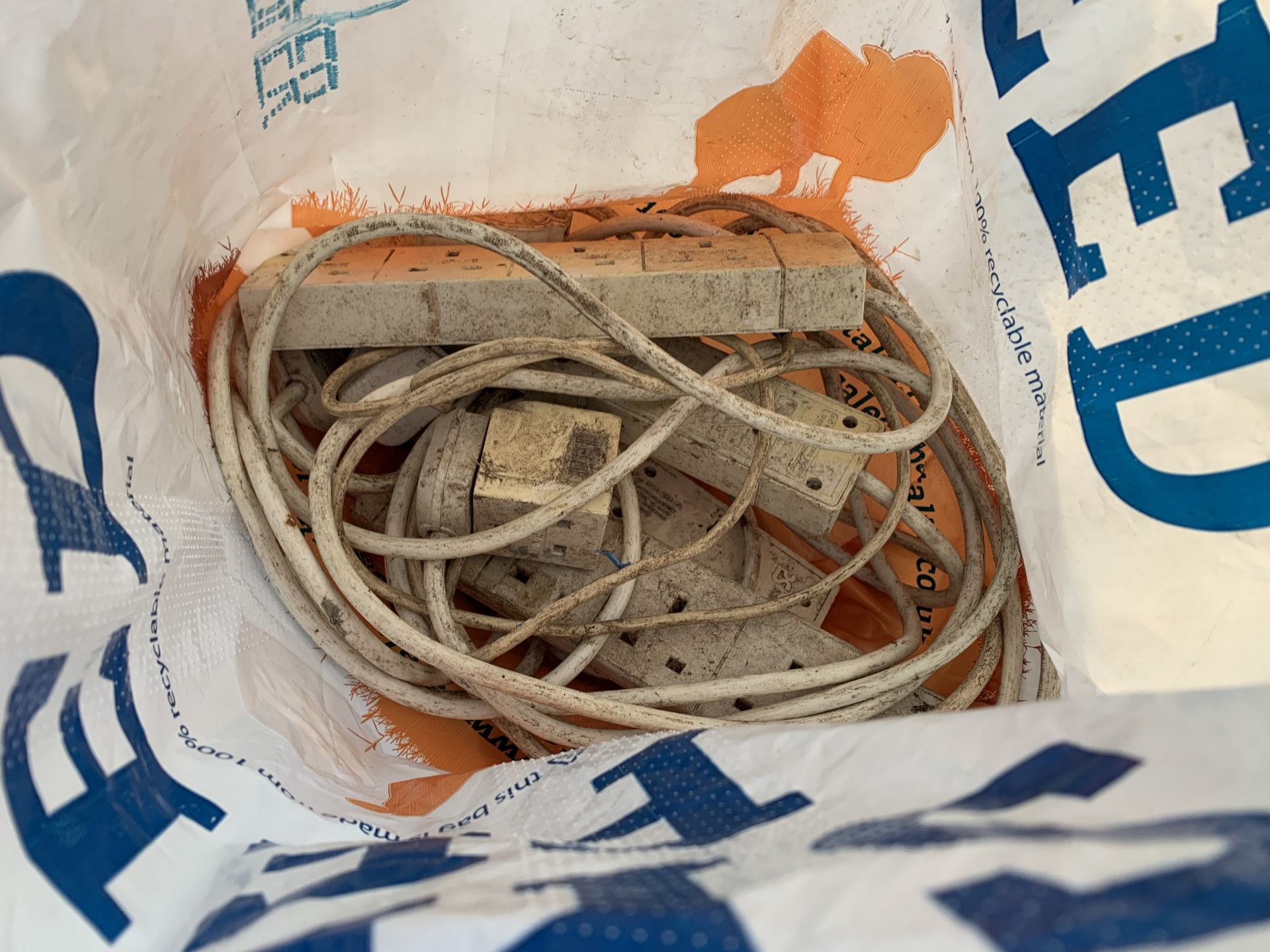 Bag of extension leads