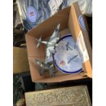 Box of plane/RAF paraphenalia