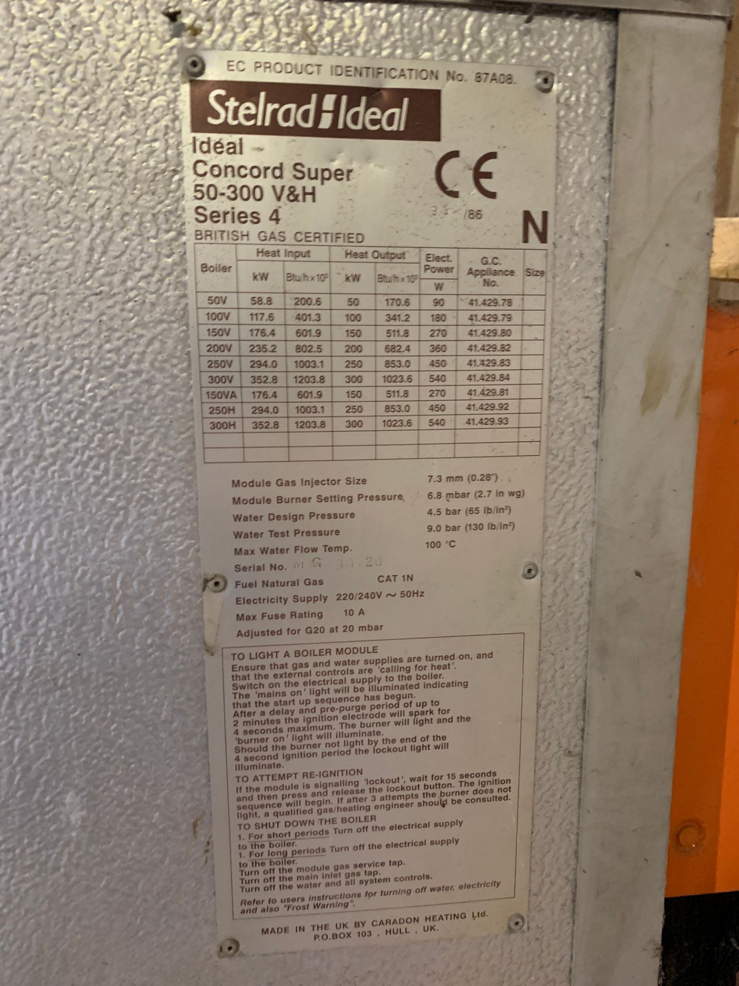 Ideal Concord Super mains gas bolier - Image 2 of 2