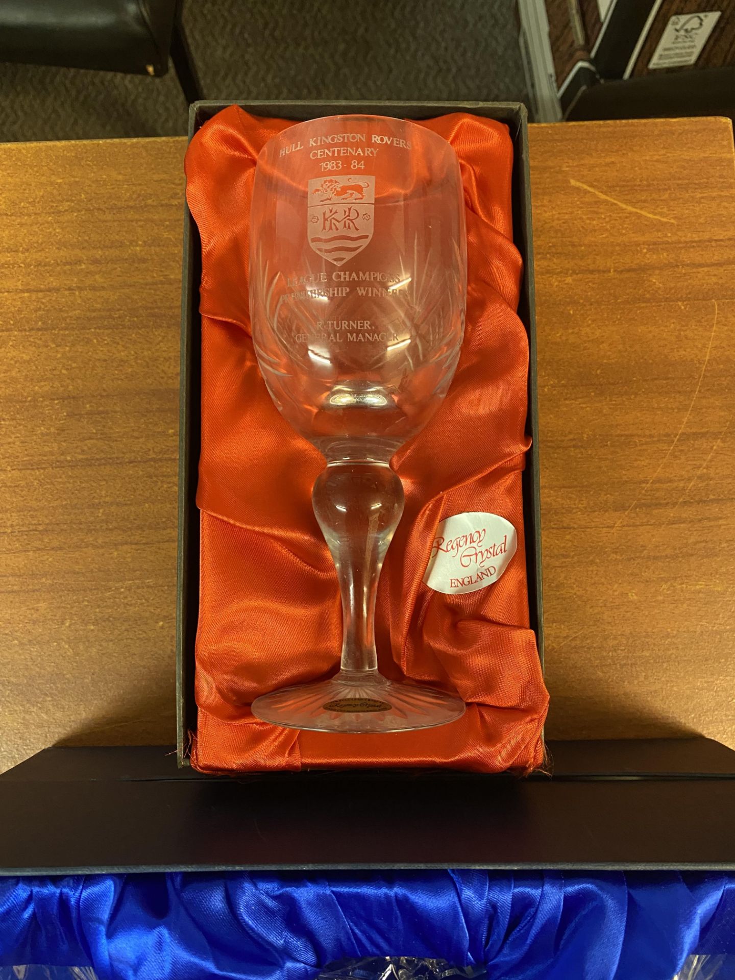 Hull KR decater & tumbler glasses & league championship wine glass - Image 2 of 3