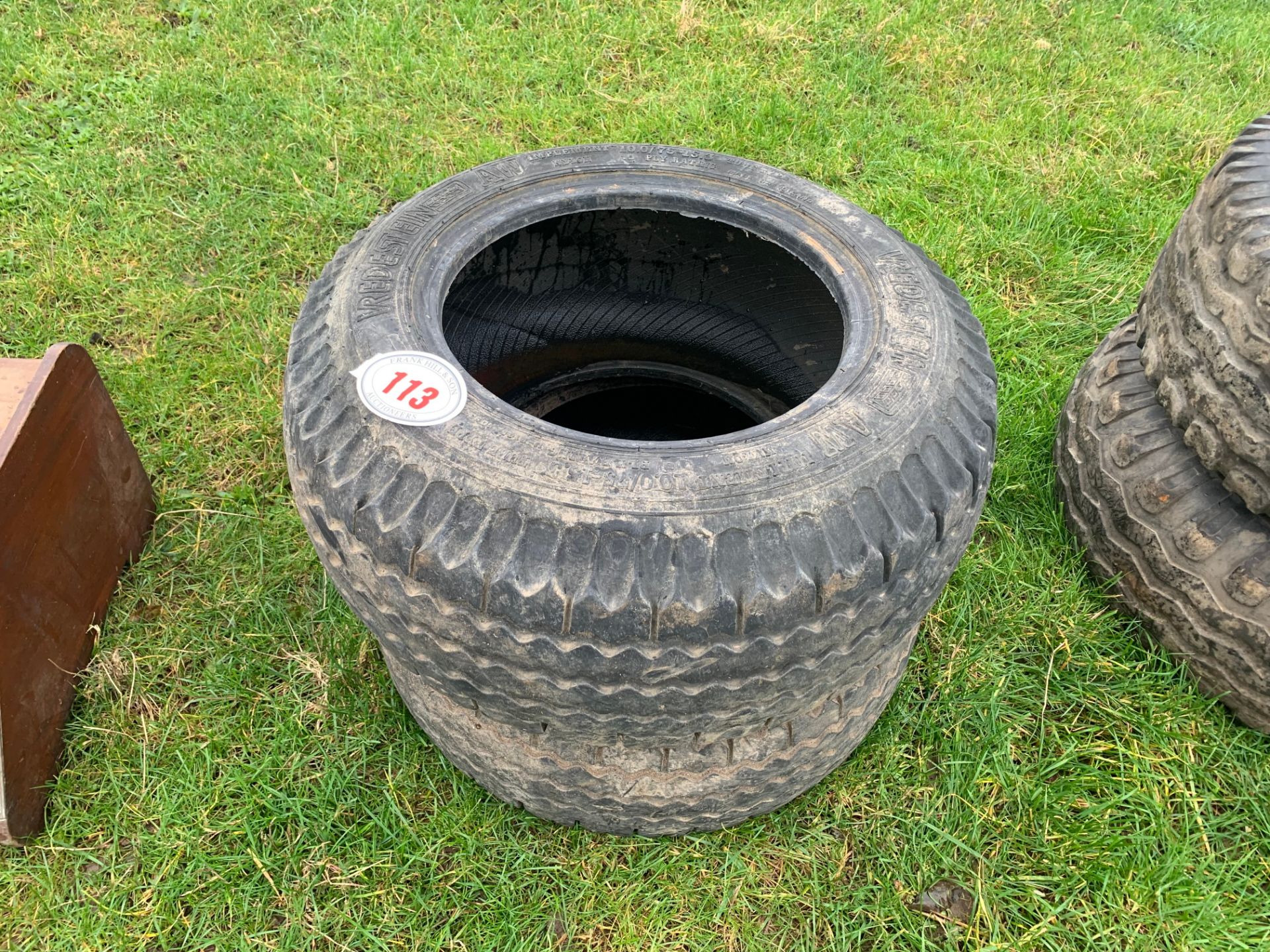 Pair of Vredstein tyres 10.0/75-15.3