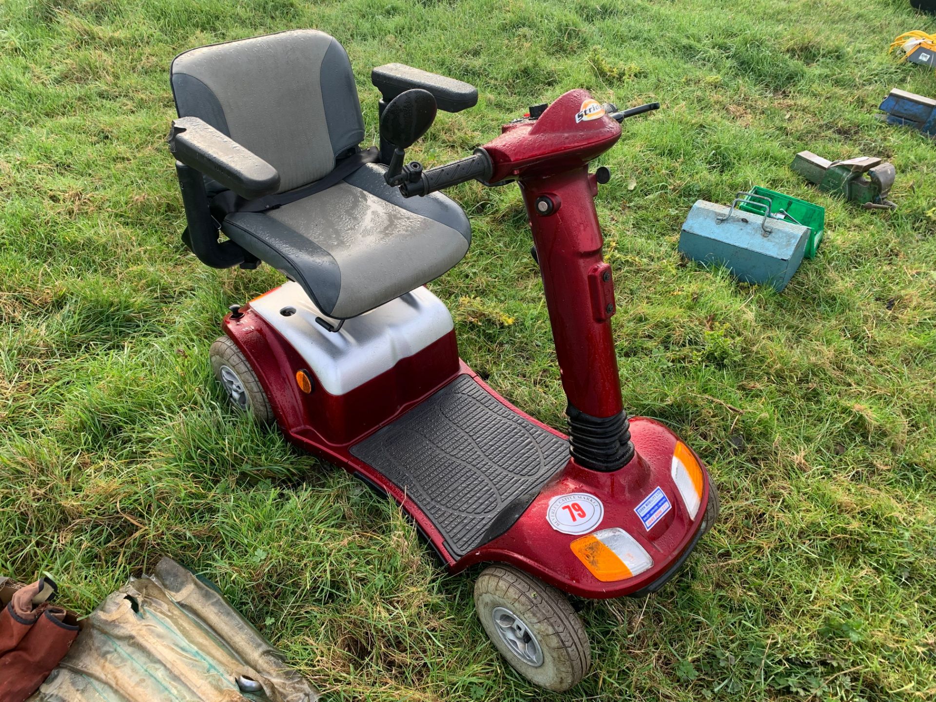 Electric mobility scooter with key & charger